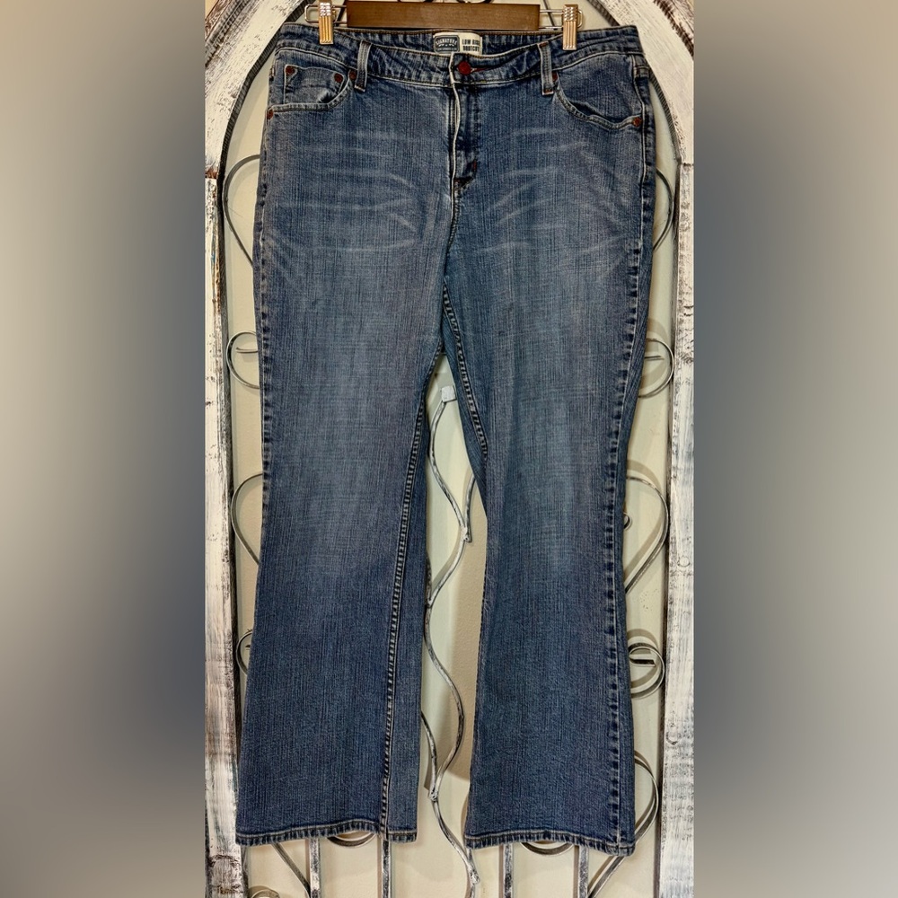Signature by Levi Strauss Low Rise Boot Cut Women's Jeans Size 16 #1594